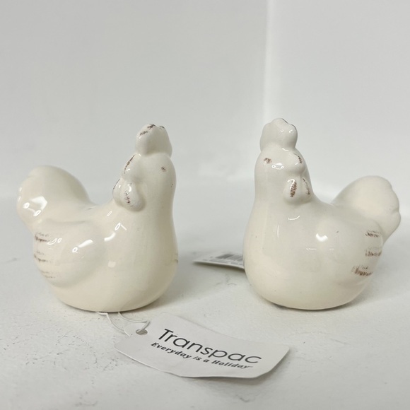 transpac hen salt and pepper shakers NWT - Picture 3 of 10